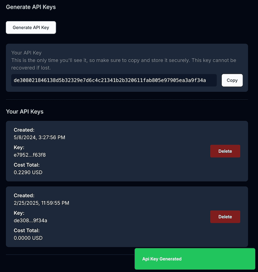 API Key Management: Secure and easily scalable